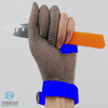 3301-Three Finger Stainless Steel Chainmail Glove With TPU Strap For Hand Protection