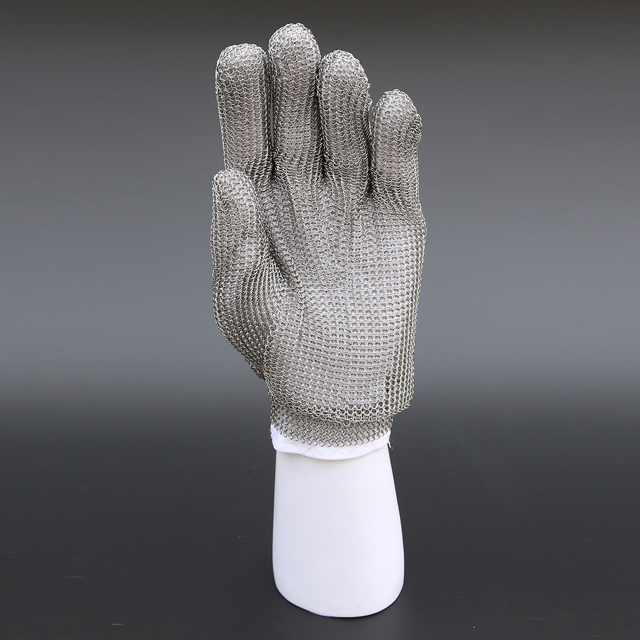 5201-Five Finger Wrist Ring Mesh Glove With Hook Strap