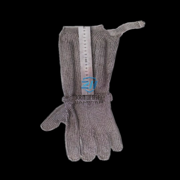 Metal Mesh Cut Gloves Specially for Deboning with cuff length: 8cm, 15cm, 19cm, 20cm, 22cm