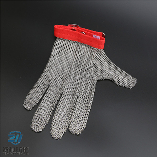 Metal Mesh Butcher Gloves-five fingers, full hand protection